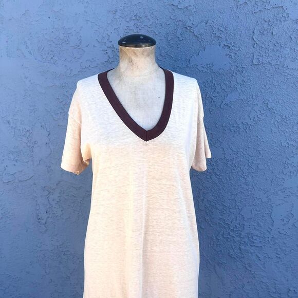 Vintage T-shirt Dress 80s Threadbare lounge tee Size M/L - Picture 4 of 8